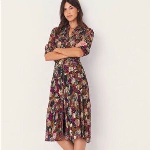 Ba&sh Love Midi Emerald Dress Small